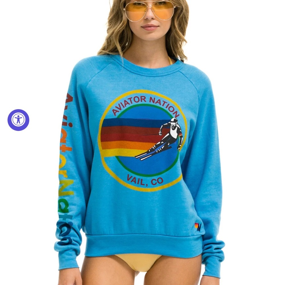 Aviator Nation Blue Sweat Set (S & XS)